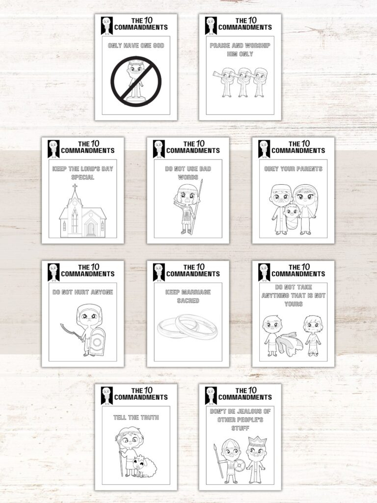 Free 10 Commandments Coloring Pages | Healing Home pertaining to Free Printable 10 Commandments Printable Worksheets
