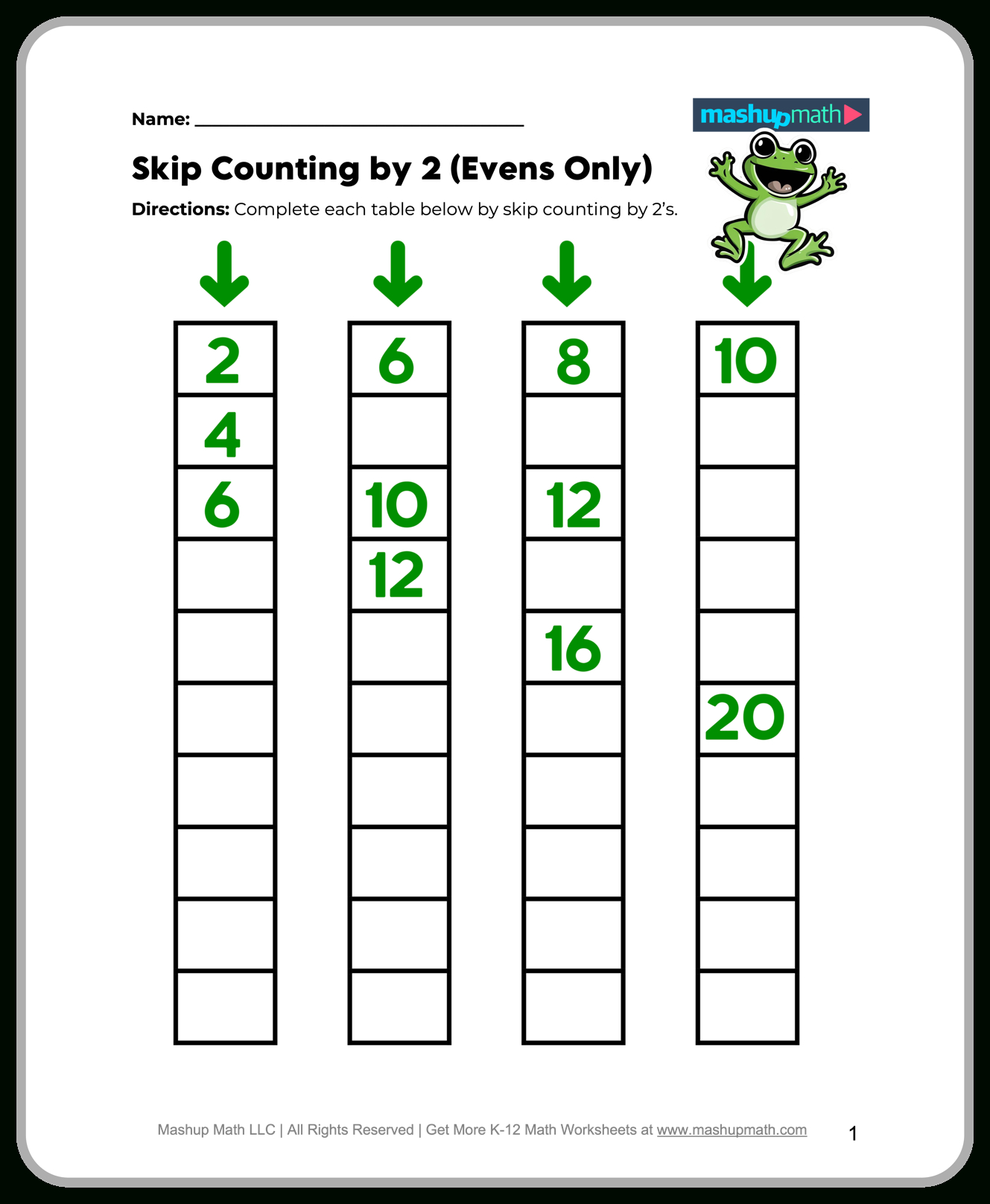 Free 2Nd Grade Math Worksheets—Printable W/ Answers — Mashup Math with regard to Free Printable Worksheets For 2nd Grade
