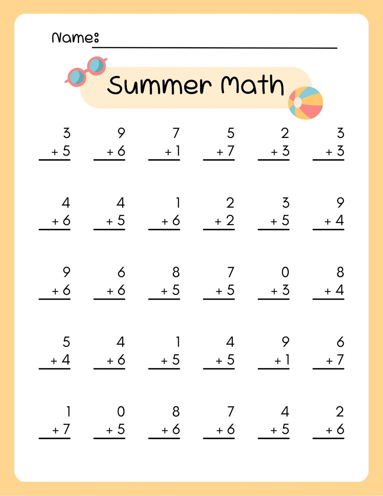 Free 3Rd Grade Math Worksheet Templates To Customize | Canva with Free Printable Worksheets For 3Rd Grade
