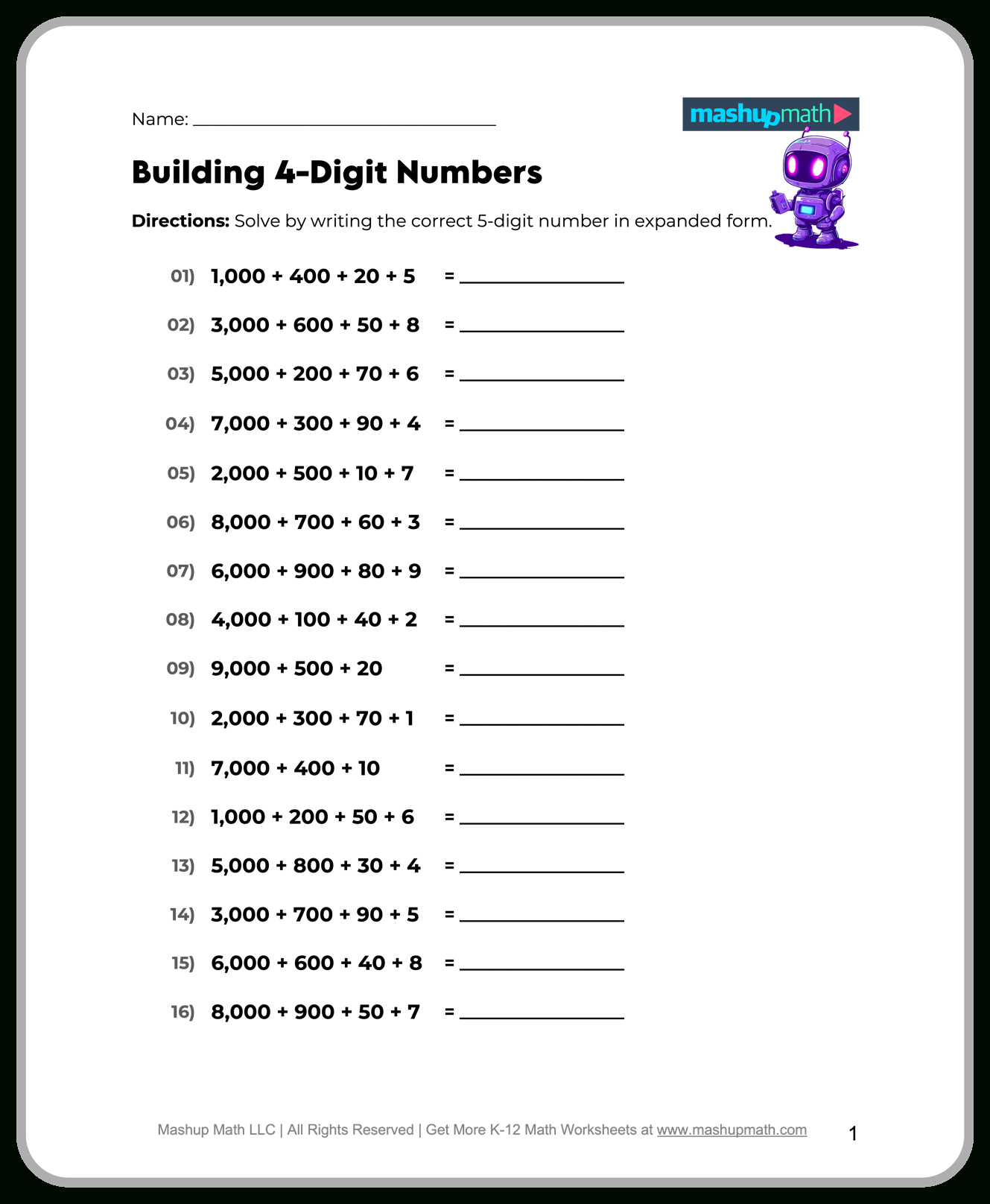 Free 5Th Grade Math Worksheets—Printable W/ Answers — Mashup Math in Printable Worksheets Free For 5th Grade