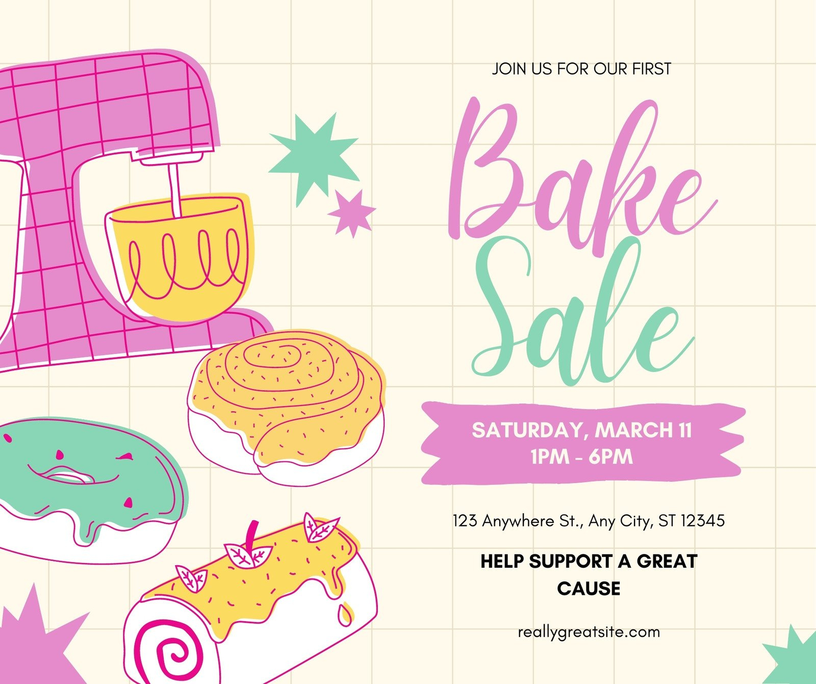 Free And Customizable Bake Sale Templates | Canva for Bake Sale Tags Free Printable