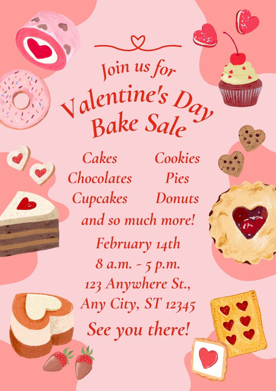 Free And Customizable Bake Sale Templates | Canva regarding Bake Sale Tags Free Printable