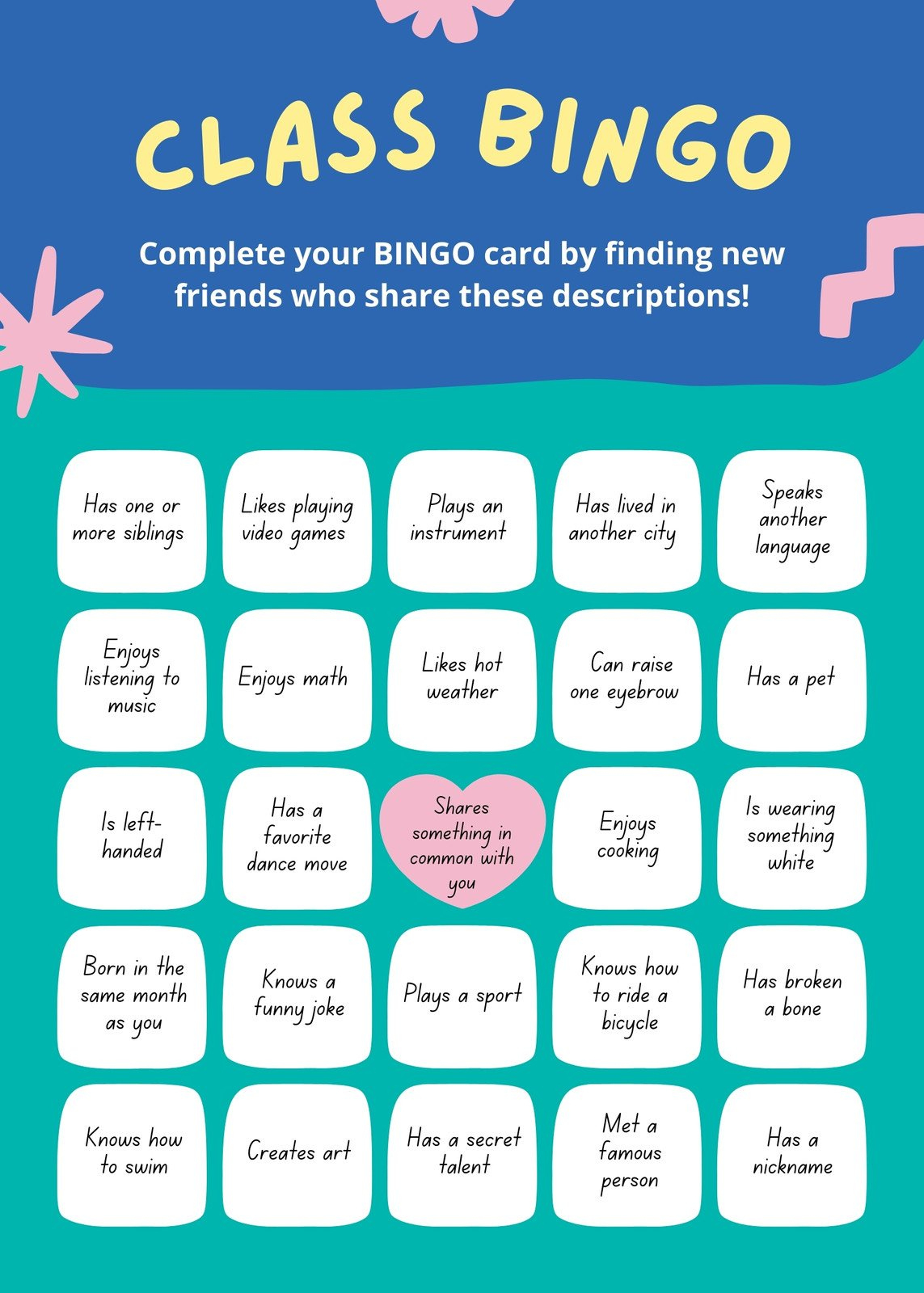 Free And Customizable Bingo Templates | Canva with Customized Bingo Cards Free