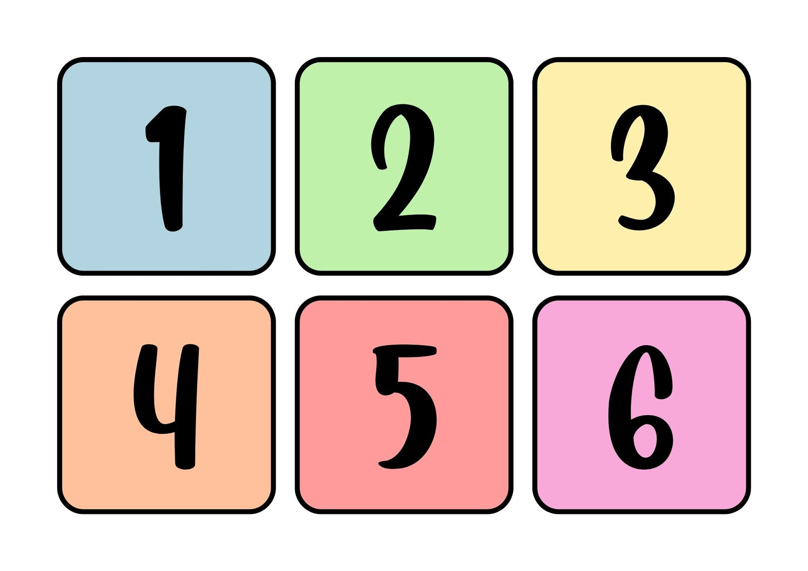 Free And Customizable Numbers Templates throughout Number Cards 1 40 Printable