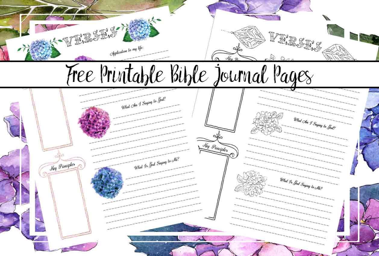 Free Bible Journaling Printables (Including One You Can Color!) with Free Printable Bible Journaling Pages