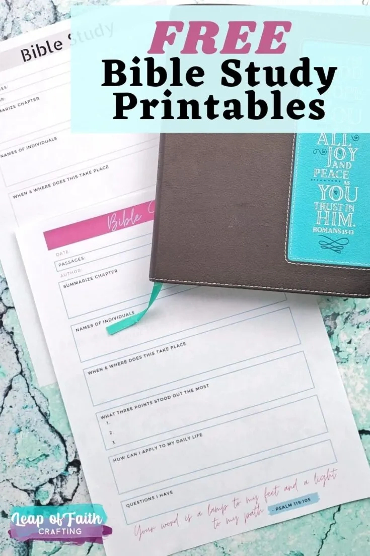 Free Bible Study Printables For Any Part Of The Bible! - Leap Of pertaining to Free Bible Study Lessons Printable