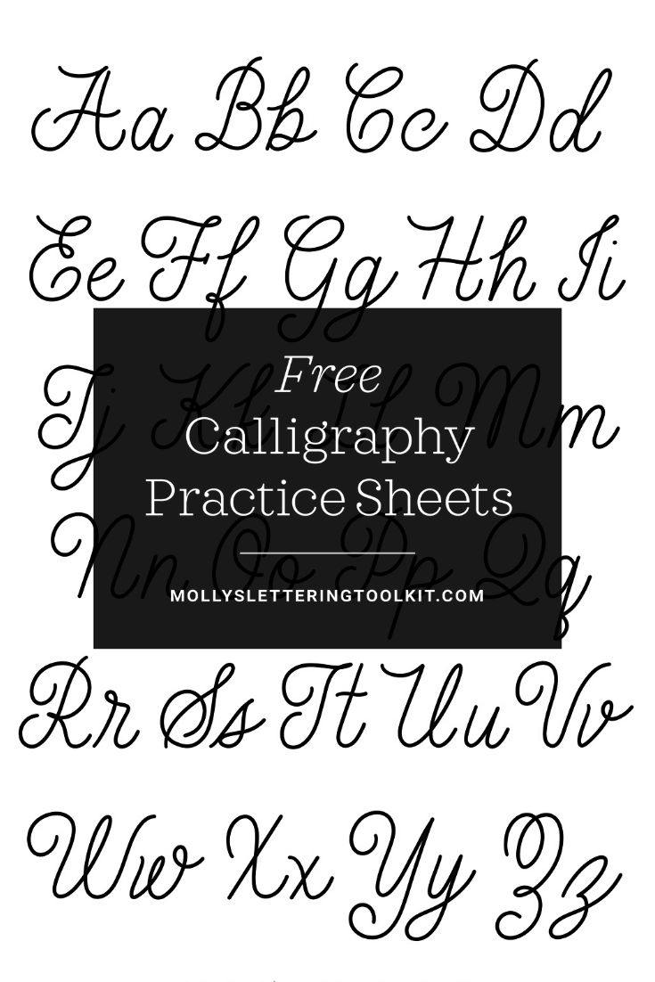 Free Calligraphy Practice Sheets for Printable Calligraphy Practice Sheets Free