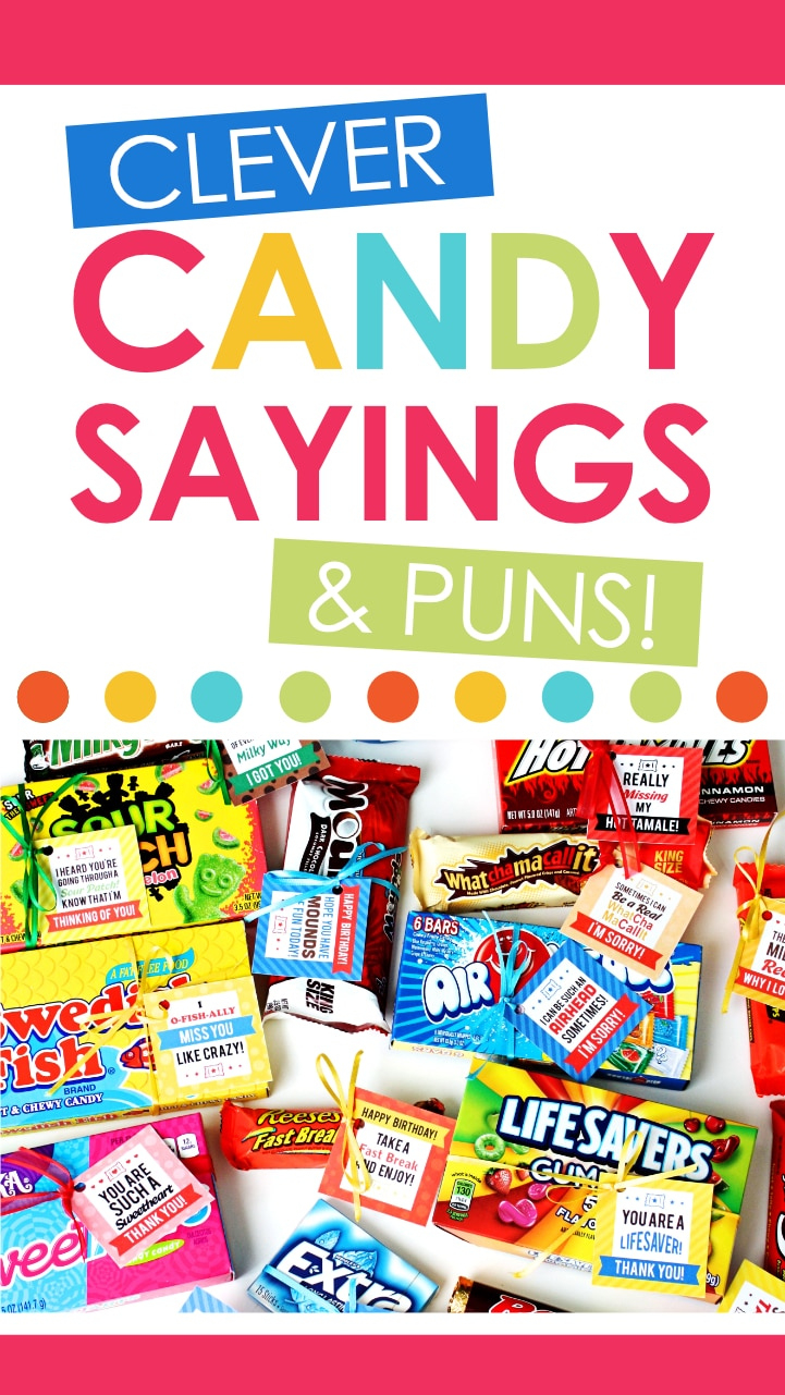 Free Candy Bar Gift Tags With Clever Candy Puns - The Dating Divas intended for Free Printable Candy Bar Sayings