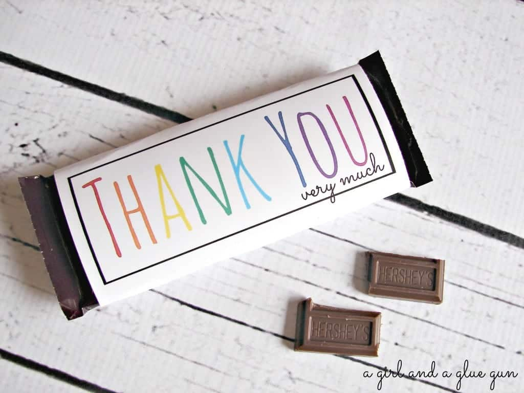 Free Candy Bar Wrapper Thank You (And Congrats) Printables! - A with regard to Free Printable Thank You Candy Bar Wrappers