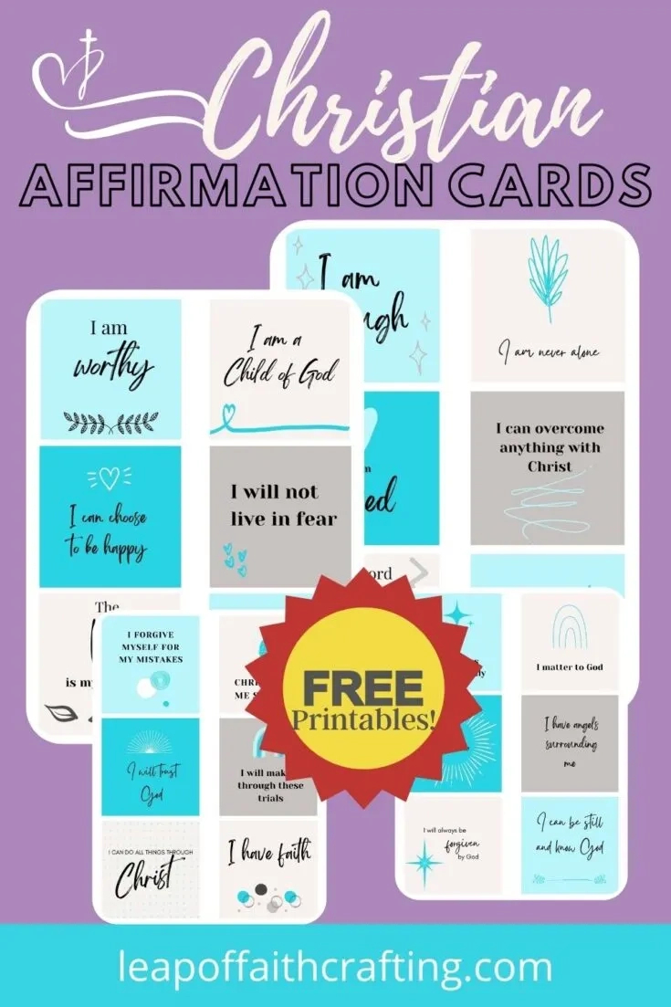 Free Christian Affirmation Cards (24 Printable Cards!) - Leap Of intended for Free Christian Printable Cards