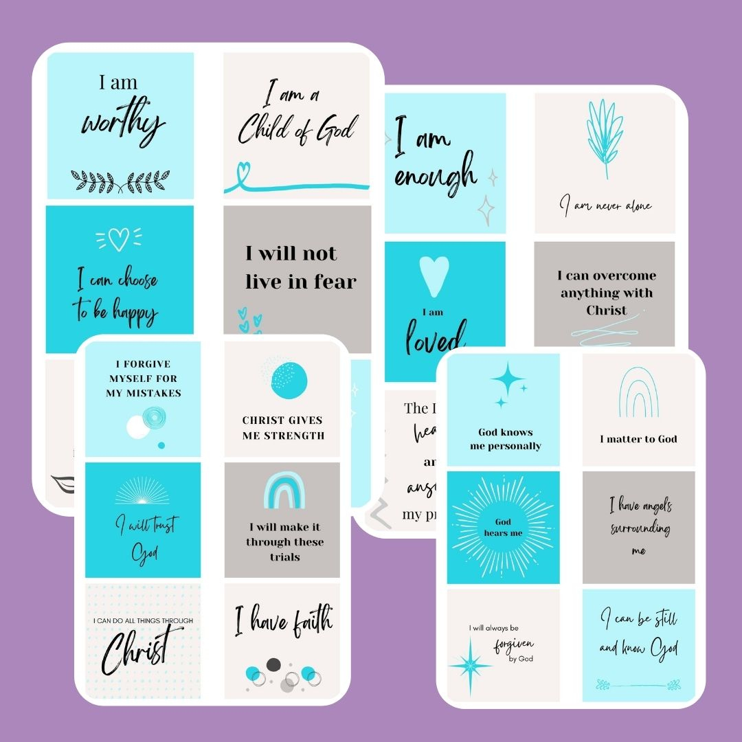 Free Christian Affirmation Cards (24 Printable Cards!) - Leap Of with regard to Free Printable Bible Affirmations
