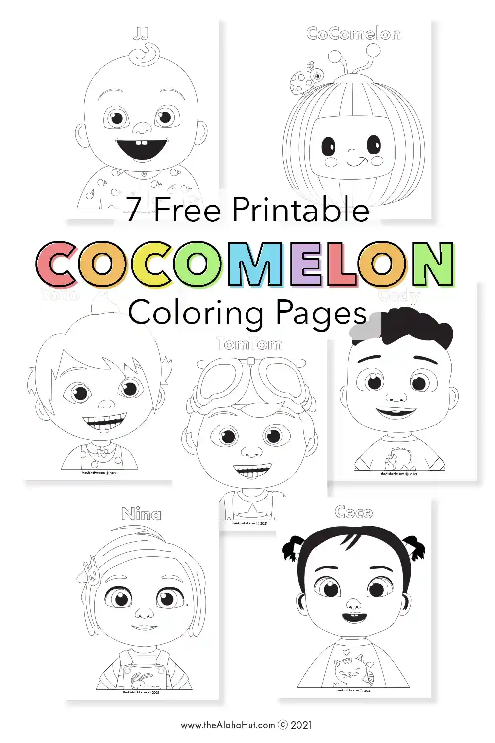Free Cocomelon Coloring Pages For Kids - The Aloha Hut within Cocomelon Free Printables
