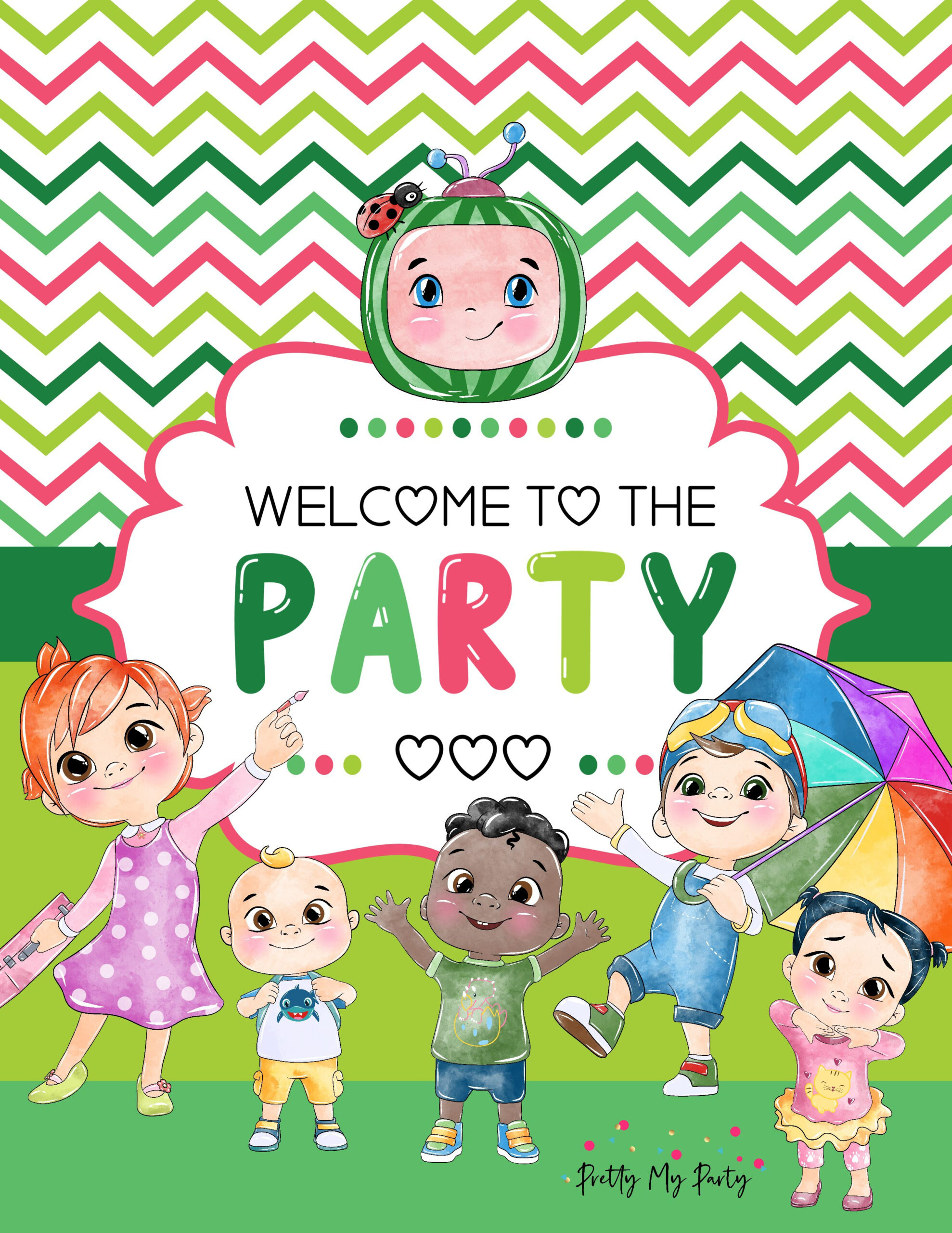 Free Cocomelon Party Printables - Pretty My Party pertaining to Free Cocomelon Birthday Printables