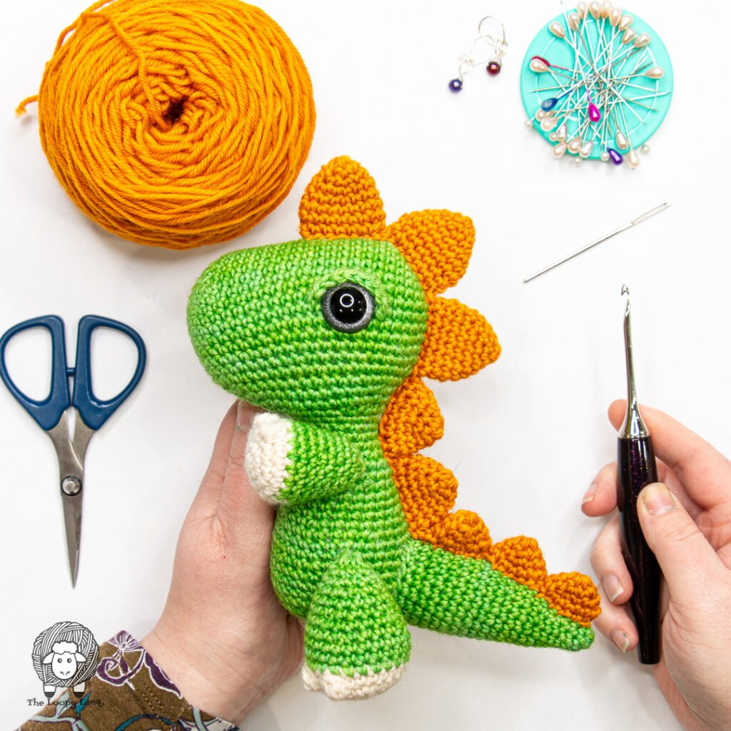 Free Crochetasaurus Rex Dinosaur Amigurumi Crochet Along for Free Printable Crochet Dinosaur Patterns