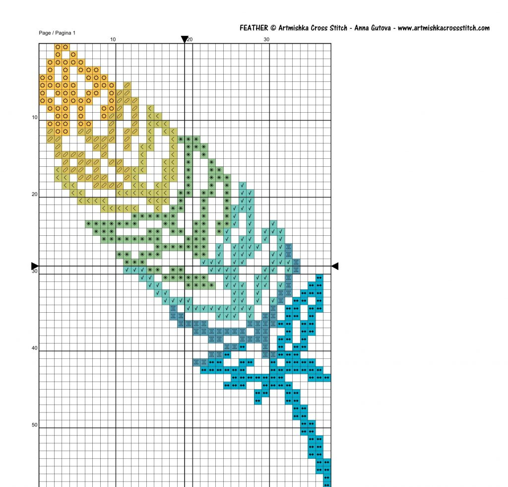 Free Cross Stitch Pattern Feather – Artmishka Cross Stitch with regard to Free Printable Cross Stitch Charts