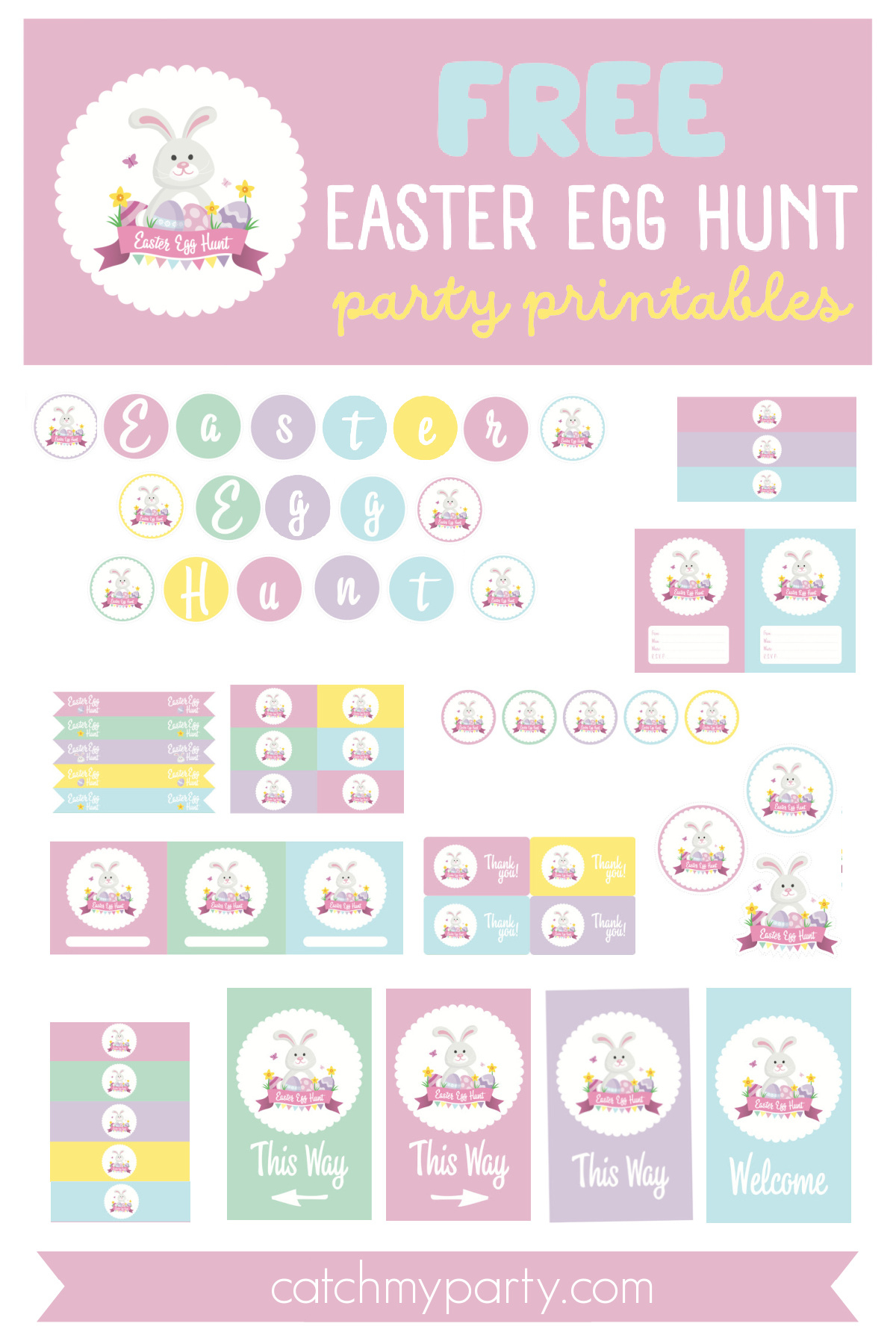 Free Easter Egg Hunt Party Printables! | Catch My Party pertaining to Free Easter Egg Hunt Printables