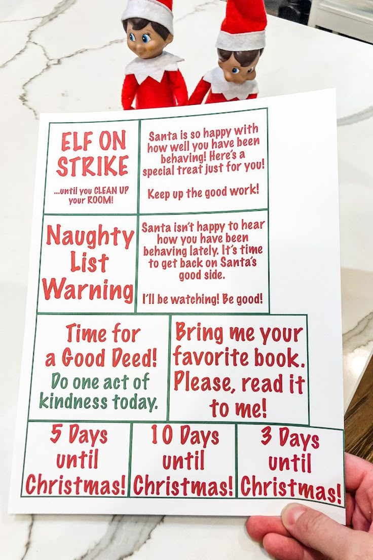 Free Elf On The Shelf Printable Notes - Easy Free Elf On The Shelf with Elf on the Shelf Clean Your Room Printable