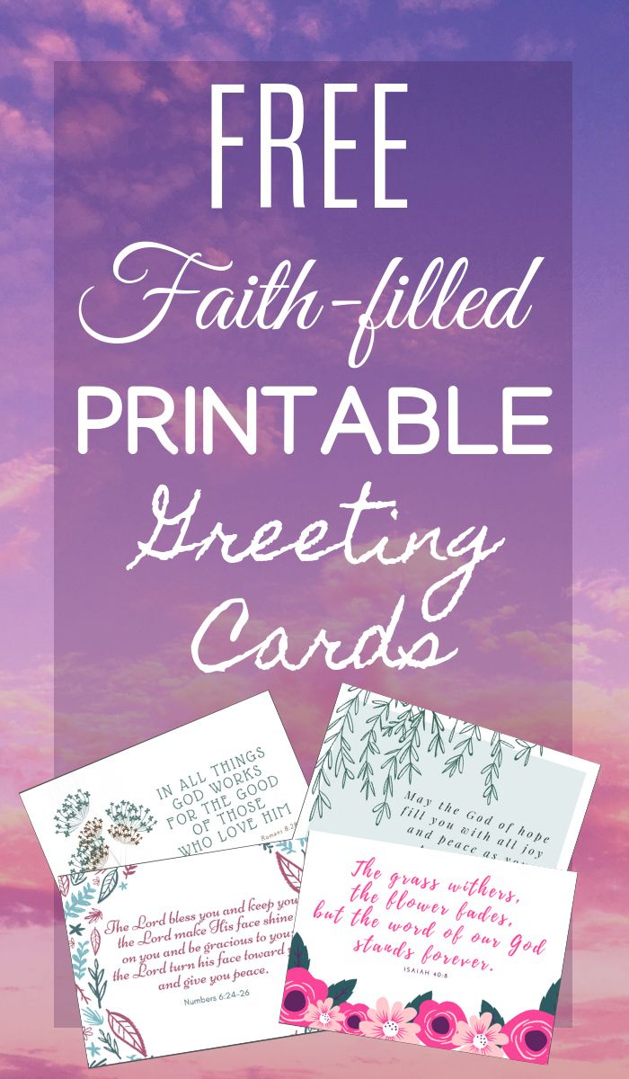 Free Faith-Filled Printable Greeting Cards regarding Free Christian Printable Cards