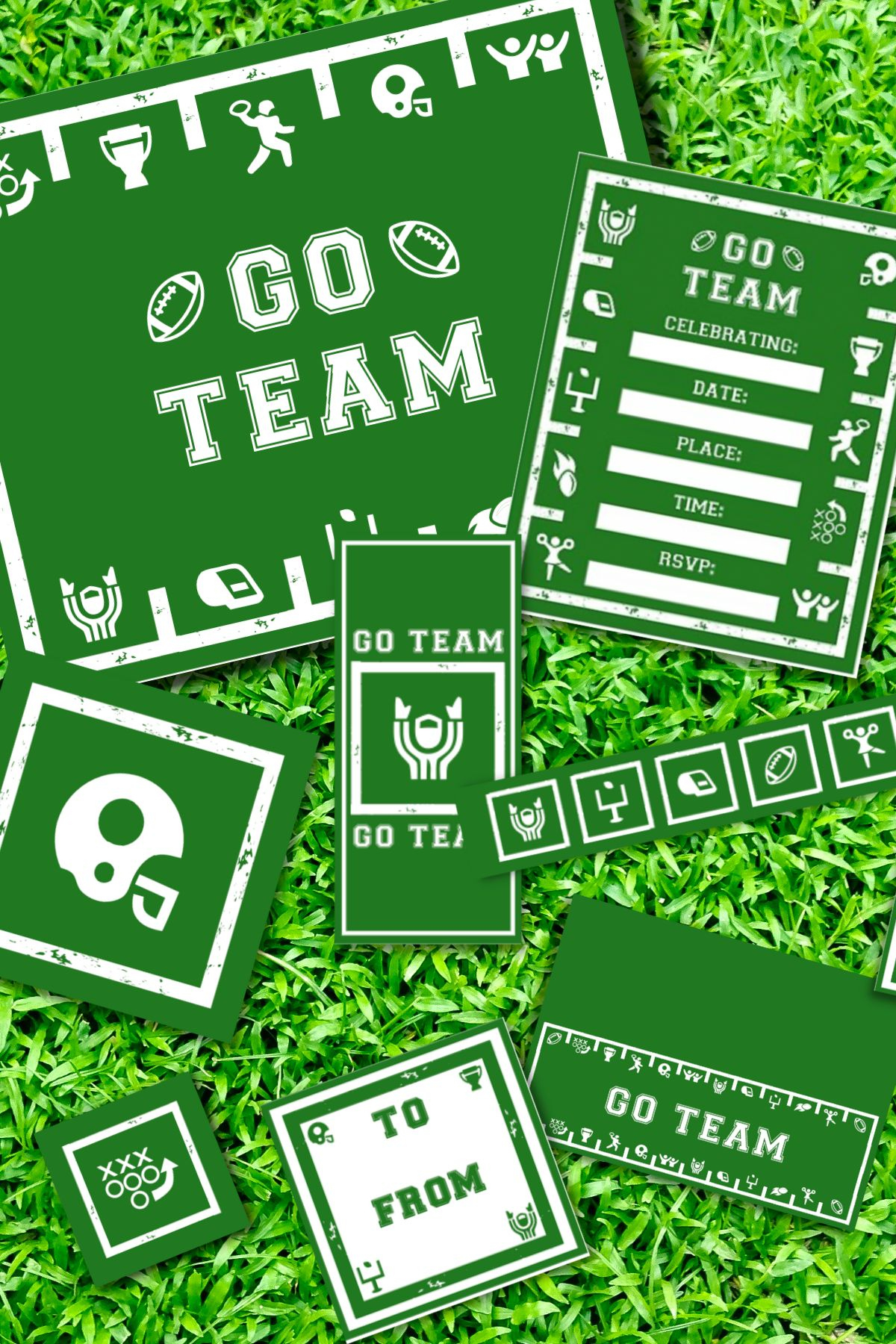 Free Football Party Printables | Catch My Party for Free Printable Football Party Printables