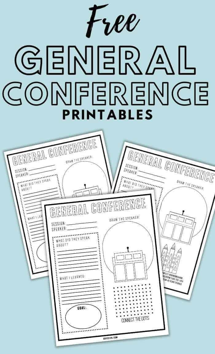 Free General Conference Printables 2025 - So Festive! pertaining to Free General Conference Printables 2025