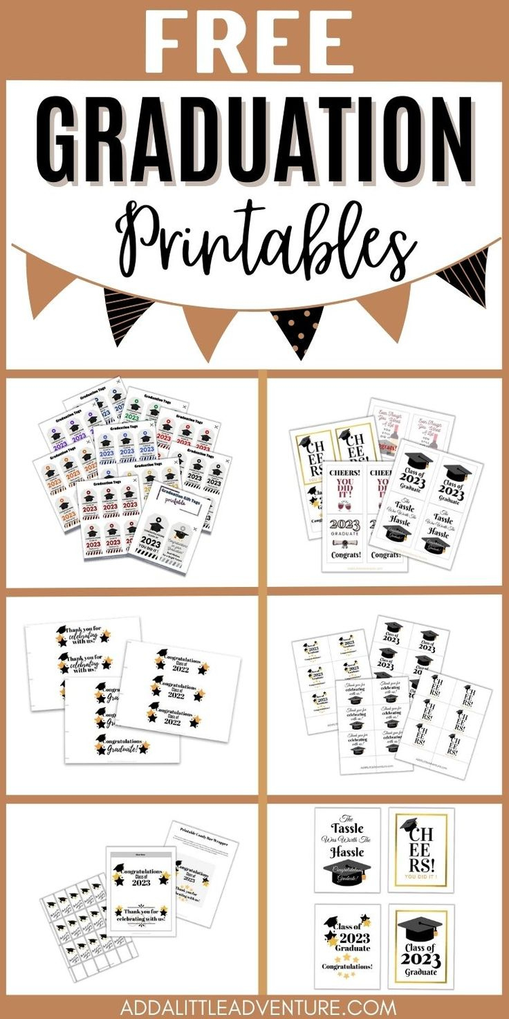 Free Graduation Printables - Updated For This Year! with Graduation Party Printables Free