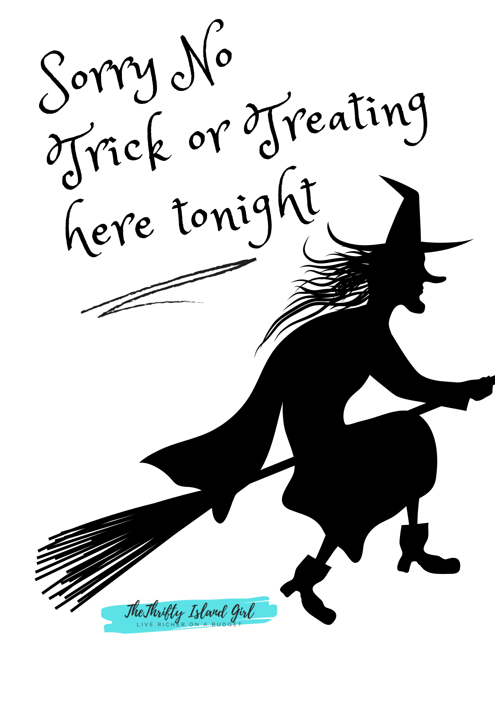 Free Halloween Printables: No Trick Or Treating Signs - The inside Free Printable No Trick Or Treat Signs Printable