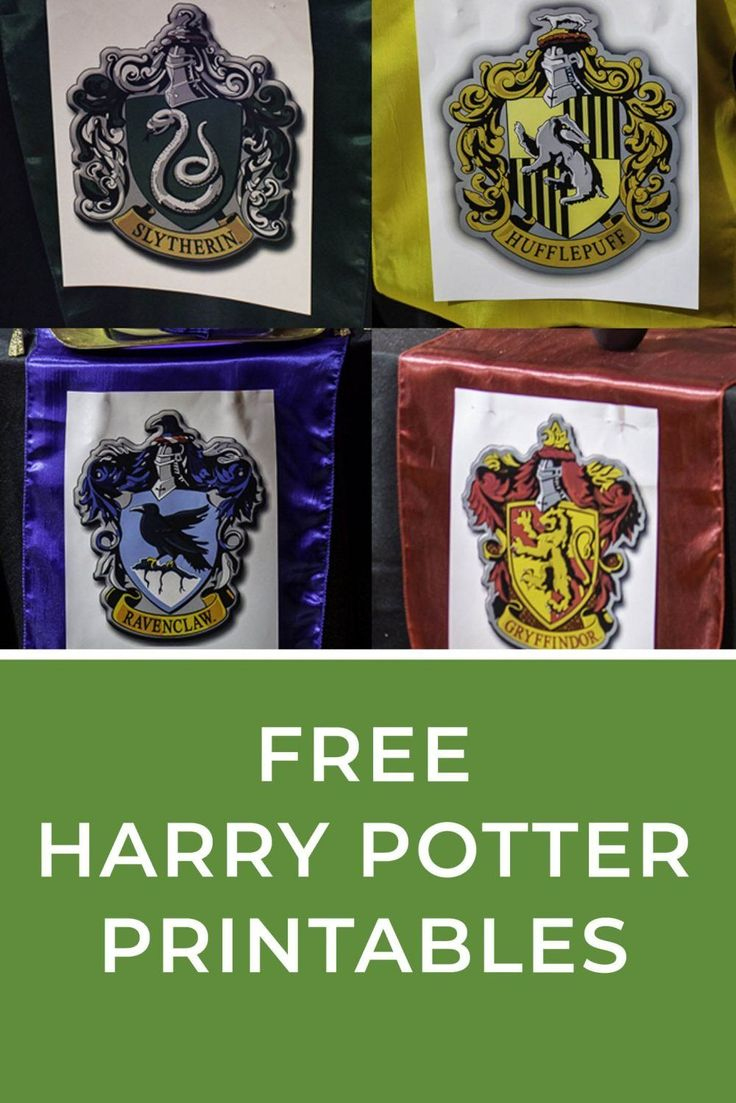 Free Harry Potter Printables And Fonts pertaining to Free Printable Harry Potter House Crests Printable