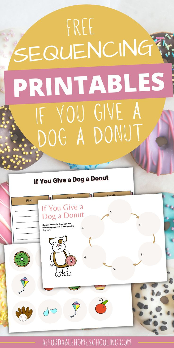 Free If You Give A Dog A Donut Sequencing Printables throughout If You Give A Dog A Donut Free Printables