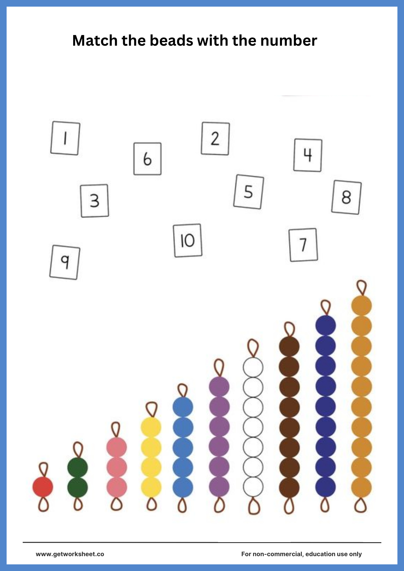 Free Montessori Beads Worksheets Worksheets | Get Worksheet with regard to Montessori Beads Printable Free