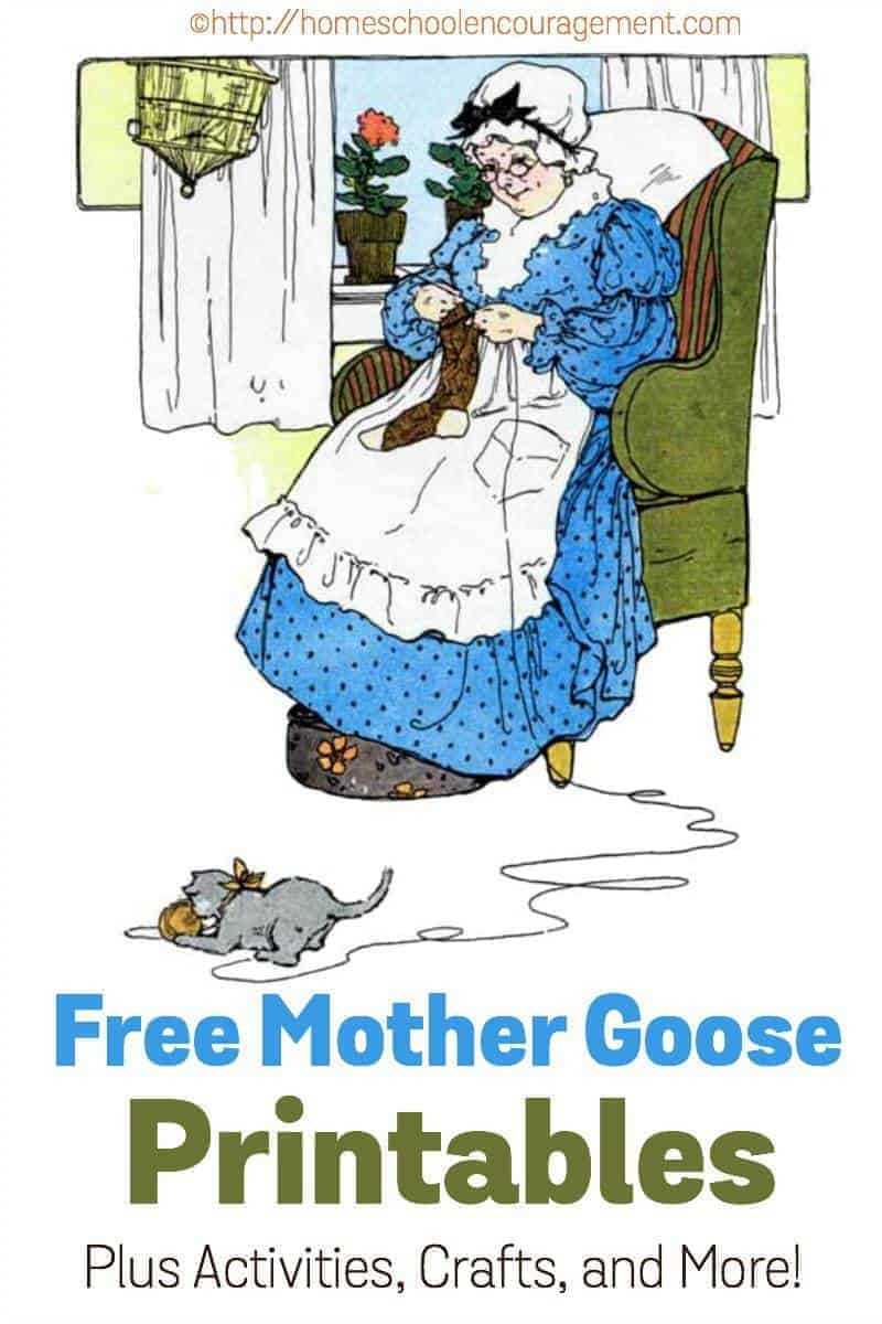 Free Mother Goose Printables Plus Crafts, Activities, And More! throughout Printable Mother Goose Nursery Rhymes