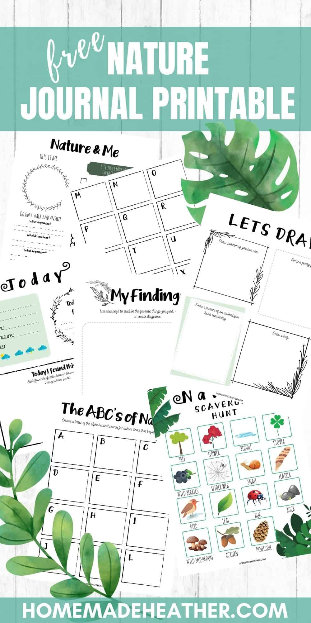 Free Nature Journal Printable » Homemade Heather in Free Nature Journal Printables