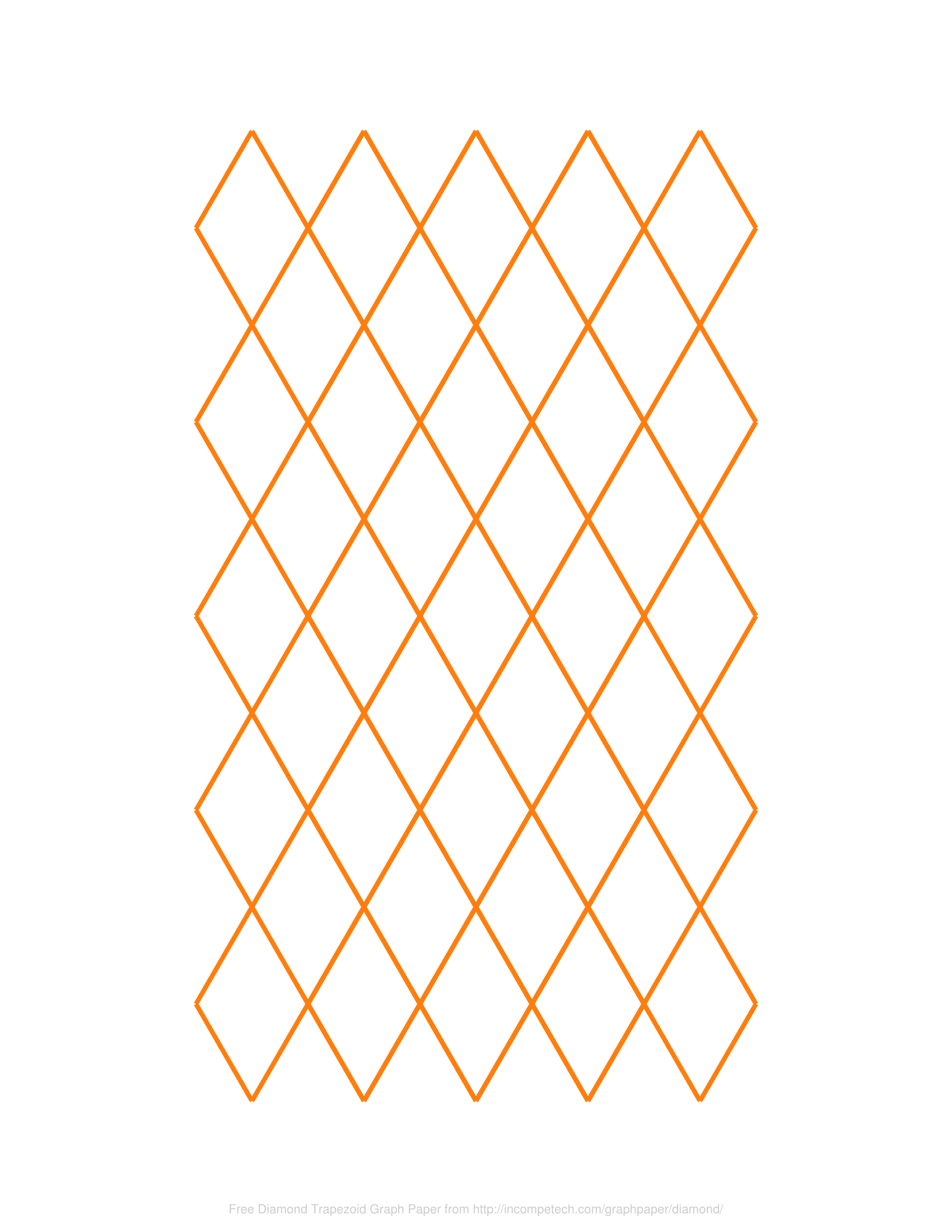 Free Online Graph Paper / Diamond Trapezoid pertaining to Free Printable 60 Degree Diamond Template