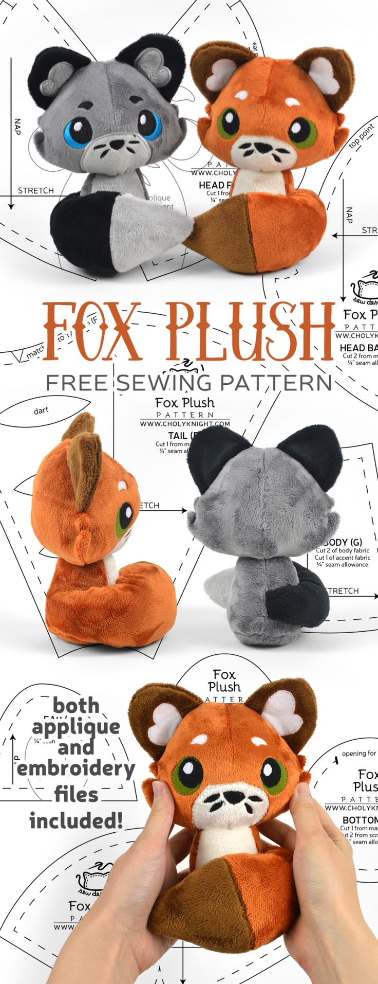 Free Pattern Friday! Fox Plush within Printable Free Fox Sewing Pattern