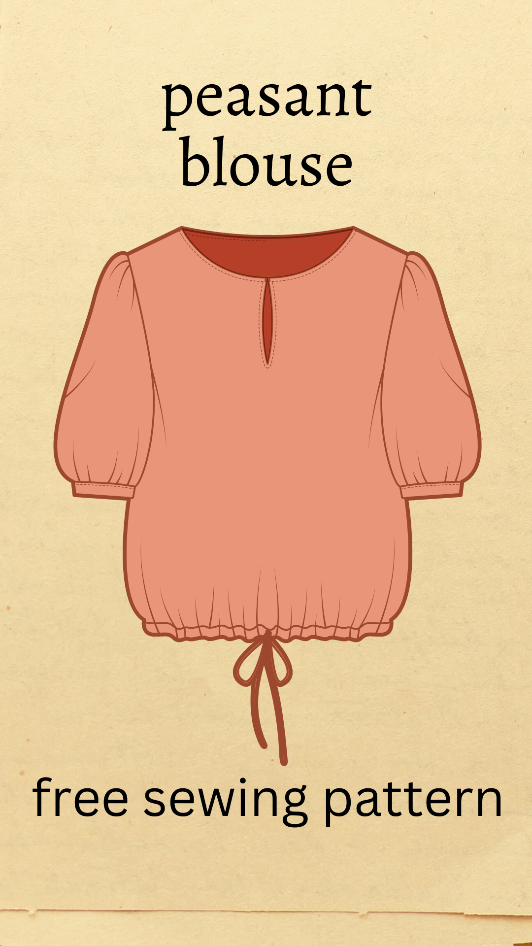 Free Peasant Blouse Pattern - On The Cutting Floor: Printable Pdf inside Printable Free Blouse Patterns