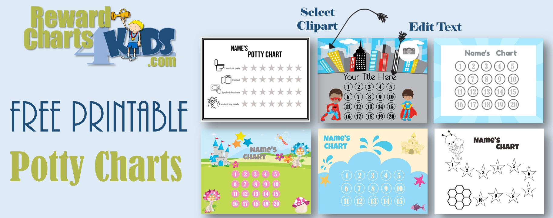 Free Potty Training Chart | Customize Online &amp;amp; Print At Home with regard to Potty Train Chart Free Printable