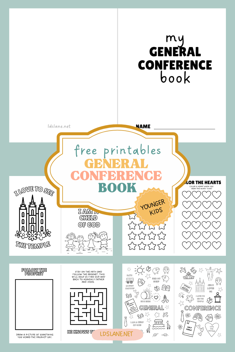 Free Printable 2025 General Conference Activity Book For Children intended for Free General Conference Printables 2025