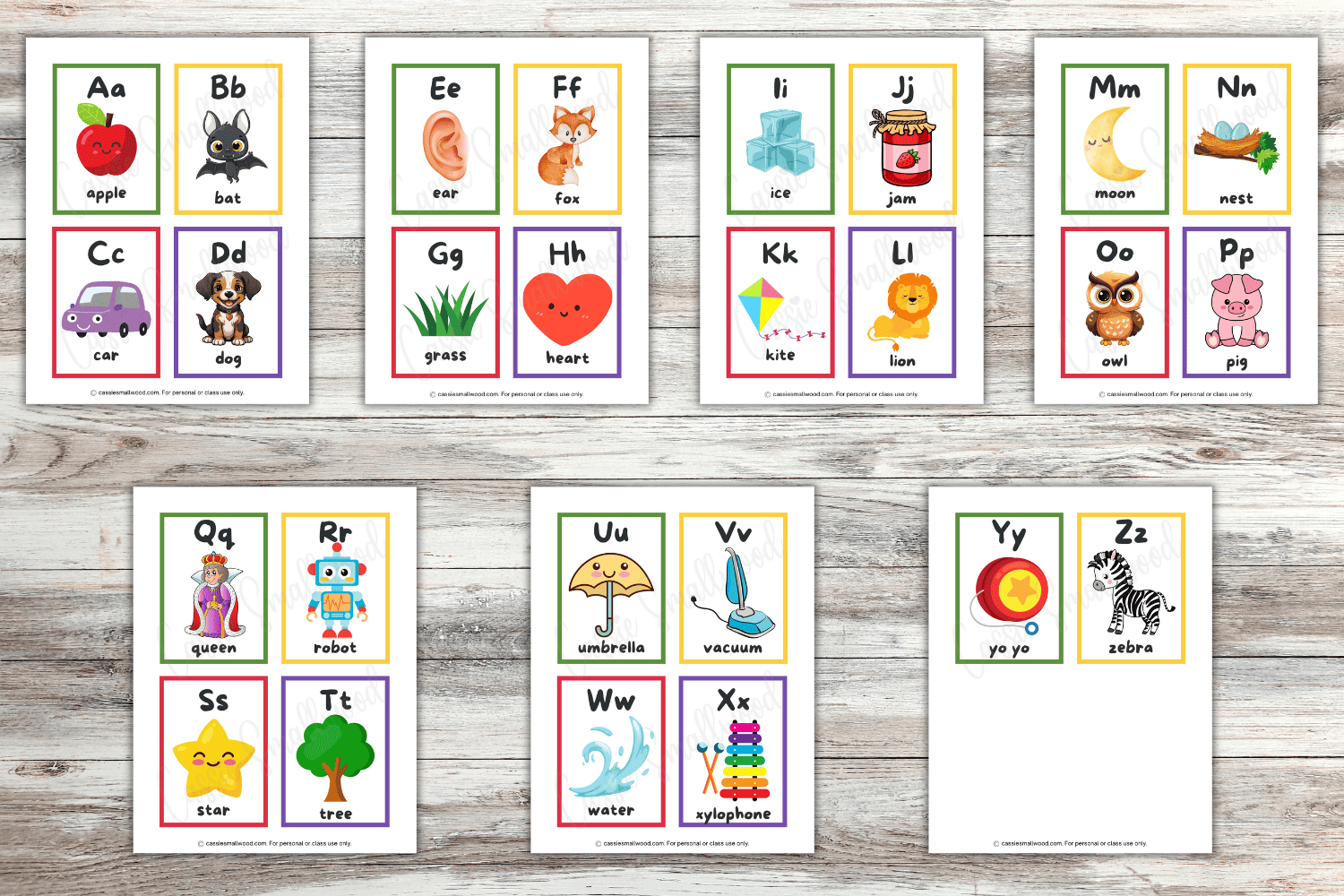 Free Printable Alphabet Flashcards (Upper &amp;amp; Lower Case Sets pertaining to Upper and Lowercase Letters Printable Flashcards Free