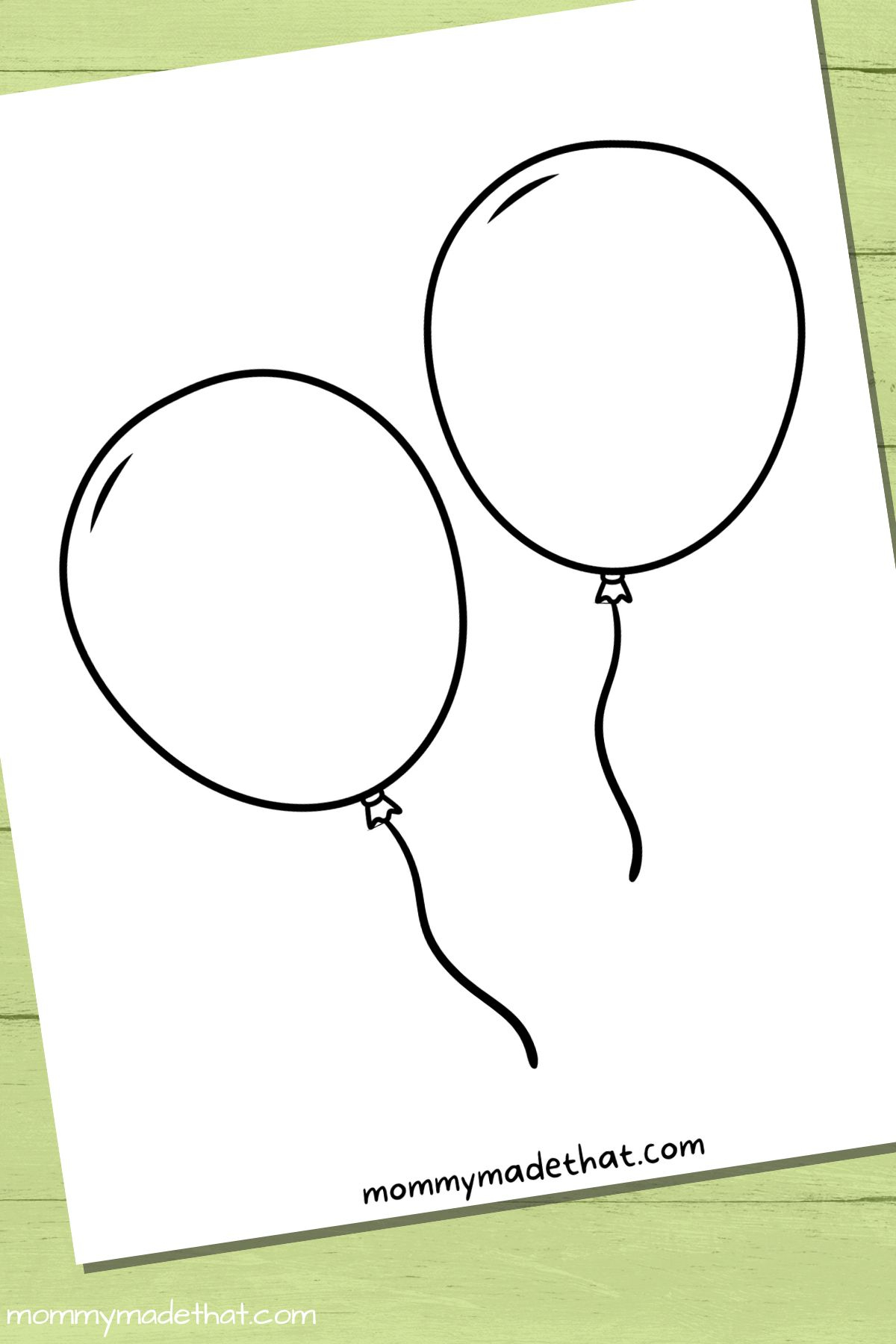 Free Printable Balloon Templates (Different Sizes!!) within Free Balloon Template Printable