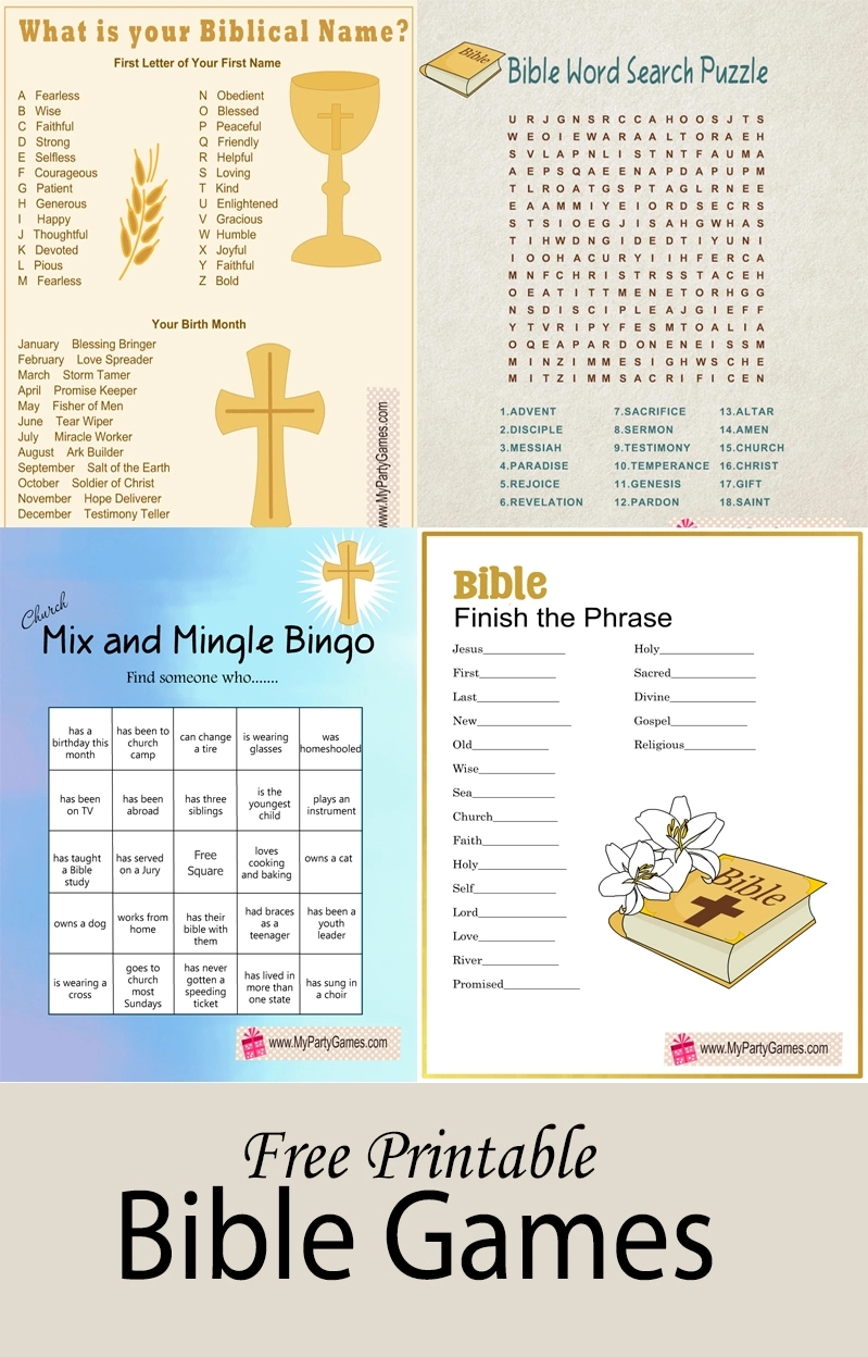 Free Printable Bible Games throughout Free Women&amp;amp;#039;s Bible Studies Printable
