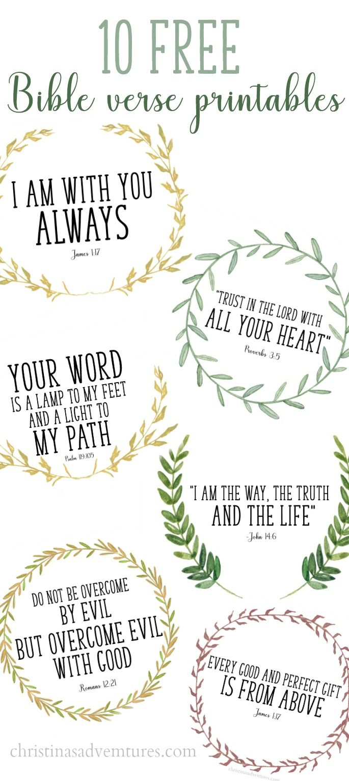 Free Printable Bible Verses with regard to Free Printable Bible Quotes
