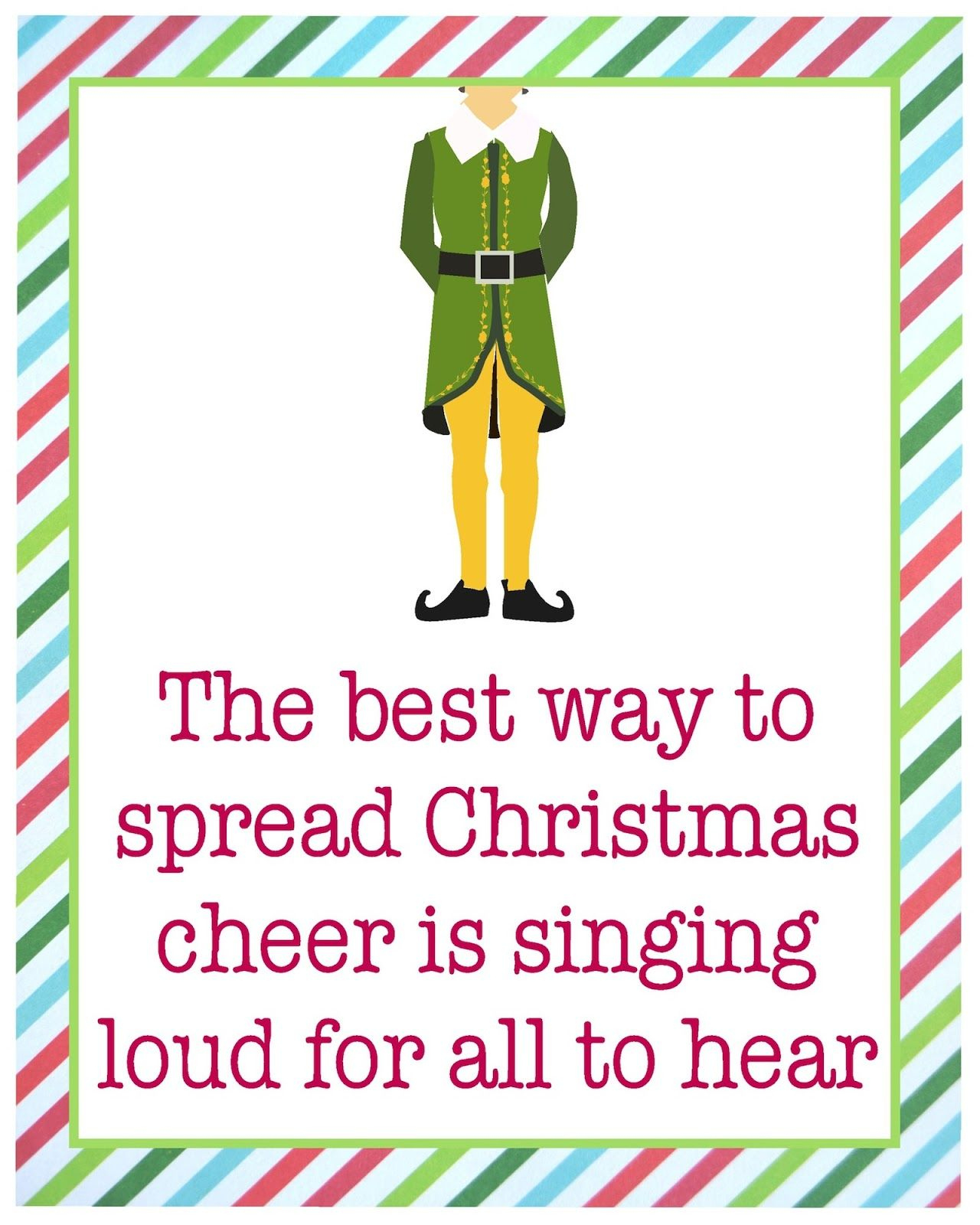 Free Printable Buddy The Elf Quotes, Download Free Printable Buddy with Free Buddy The Elf Printables