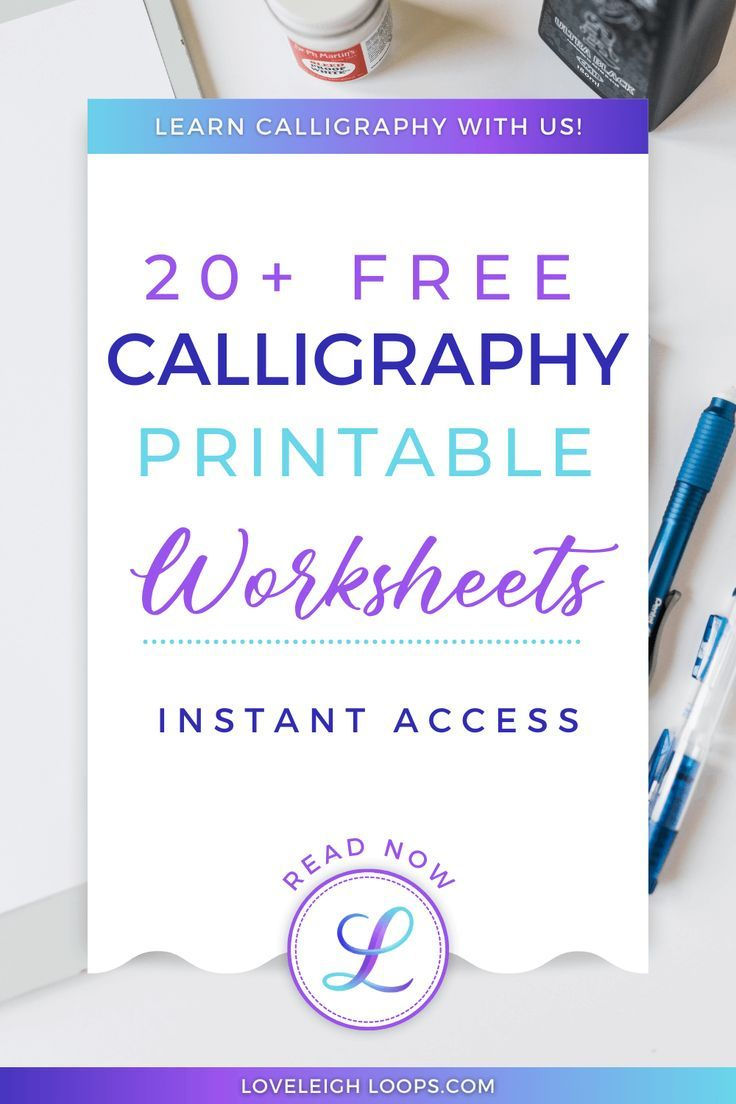 Free Printable Calligraphy Worksheets regarding Free Calligraphy Printable Worksheets