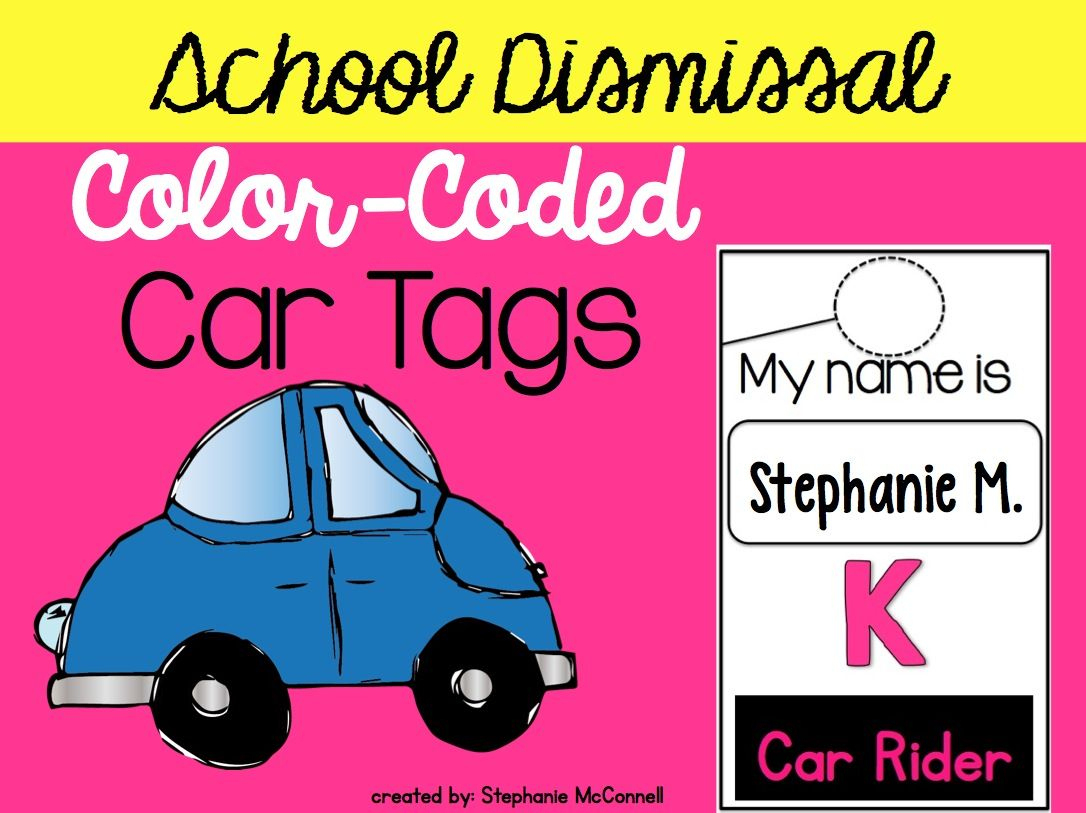 Free Printable Car Rider Tags - Printable Party Favors inside Printable Car Rider Tags For Schools