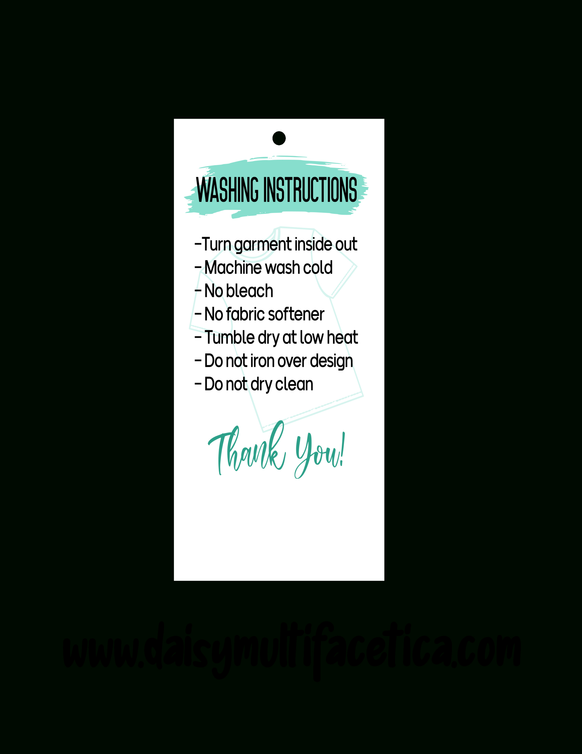 Free Printable Care Cards For Htv &amp;amp; Iron On Garments {{Print &amp;amp; Cut with regard to Htv Care Instructions Printable Free