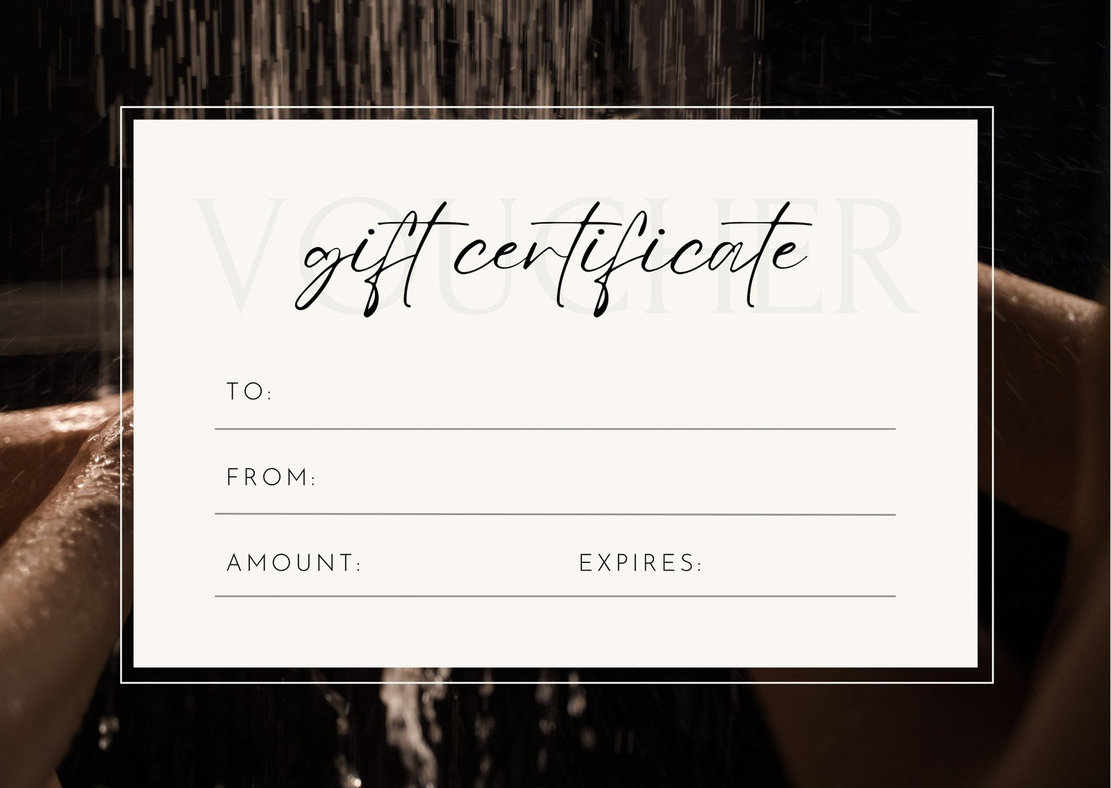Free, Printable, Customizable Spa Gift Certificate Templates | Canva inside Free Printable Manicure Gift Certificate Template