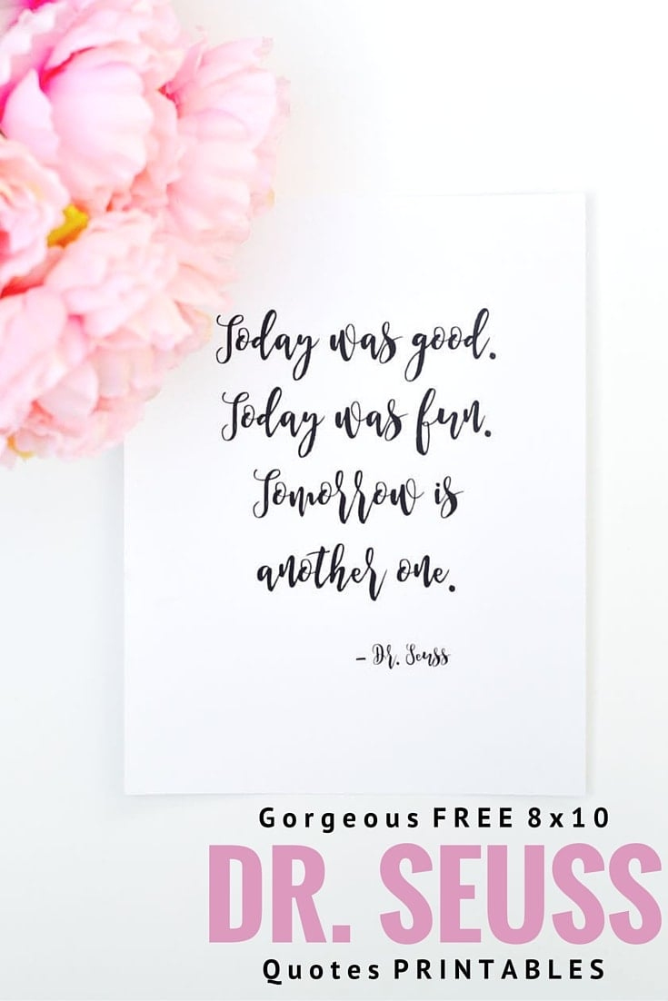Free Printable Dr. Seuss Quotes - Make Life Lovely in Free Dr Seuss Printable Quotes