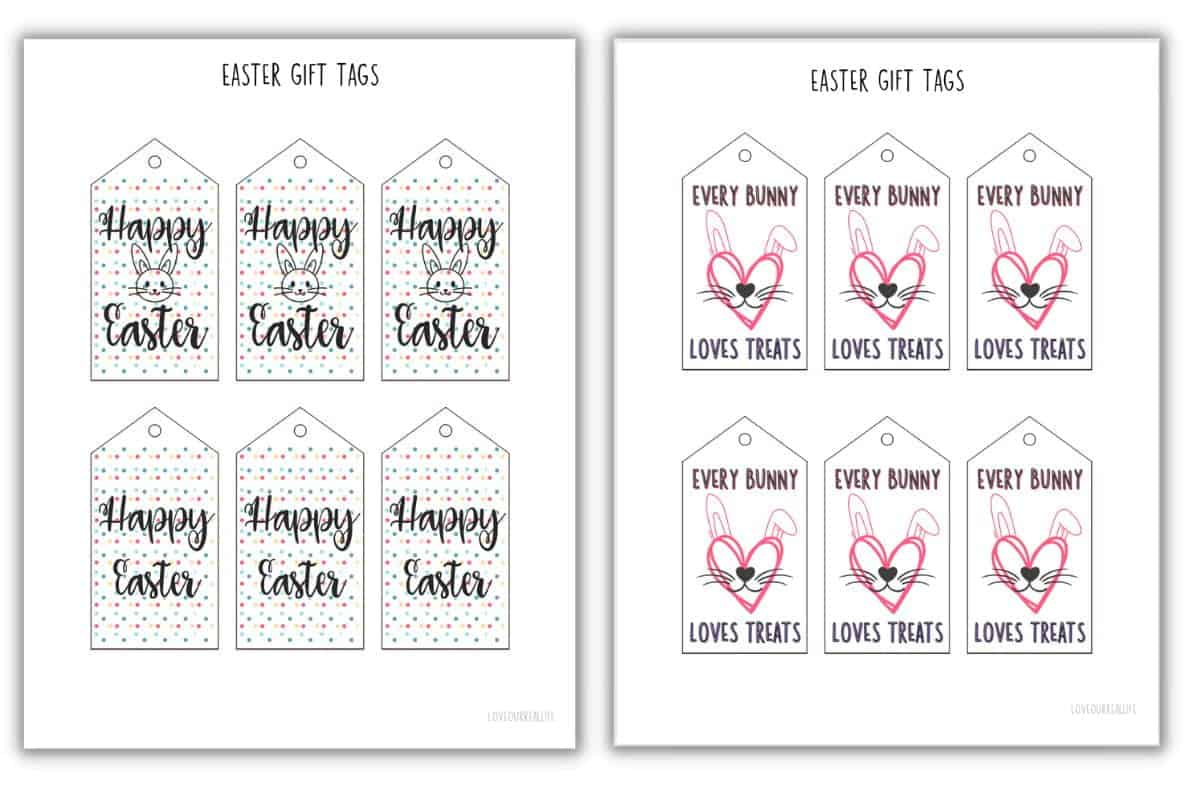 Free Printable Easter Gift Tags For Easter Baskets Or Gifts regarding Free Easter Tags Printables