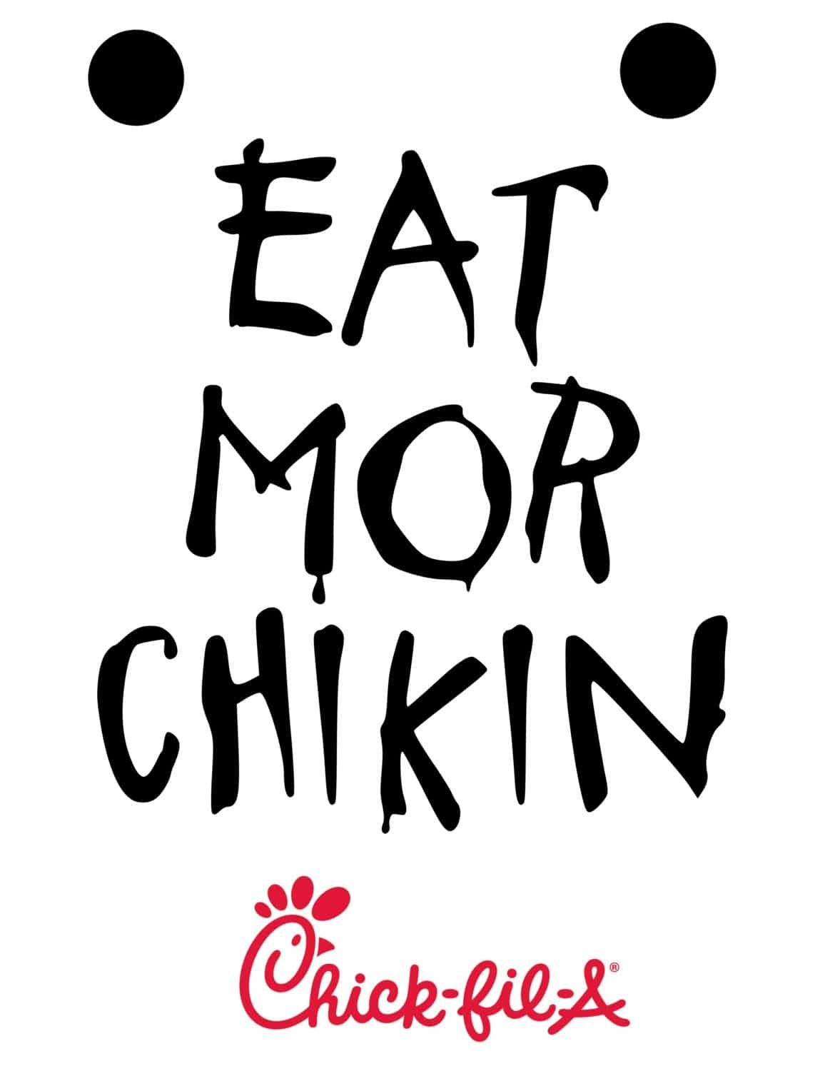 Free Printable Eat More Chikin Printable Sign - Clarks Condensed in Eat Mor Chikin Printable Sign