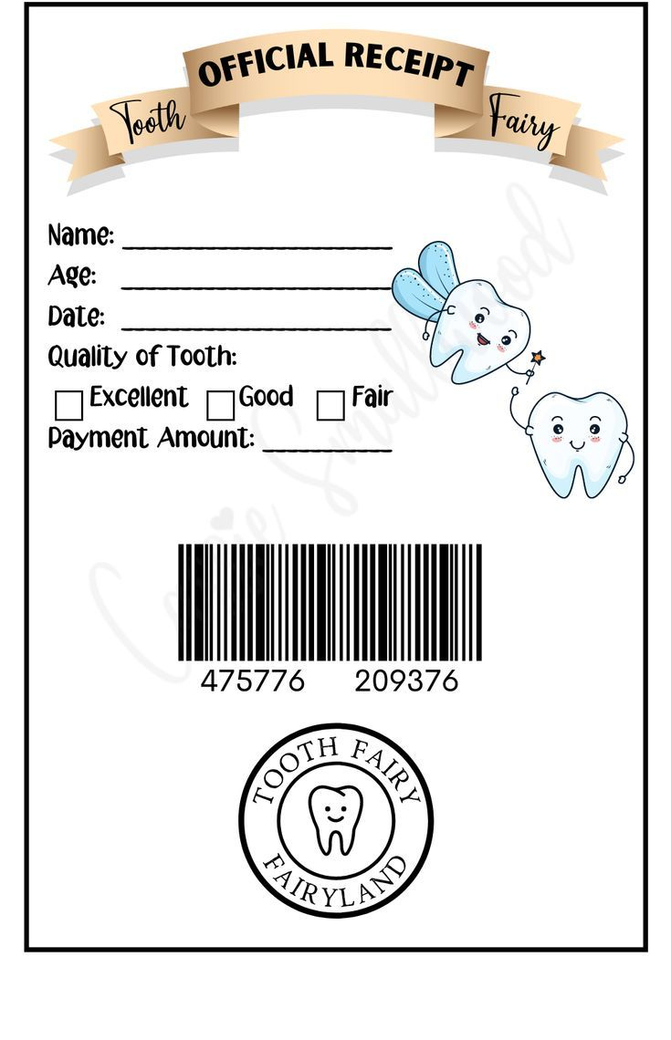 Free Printable Editable Tooth Fairy Receipt For Boys within Tooth Fairy Receipt Printable Free Download
