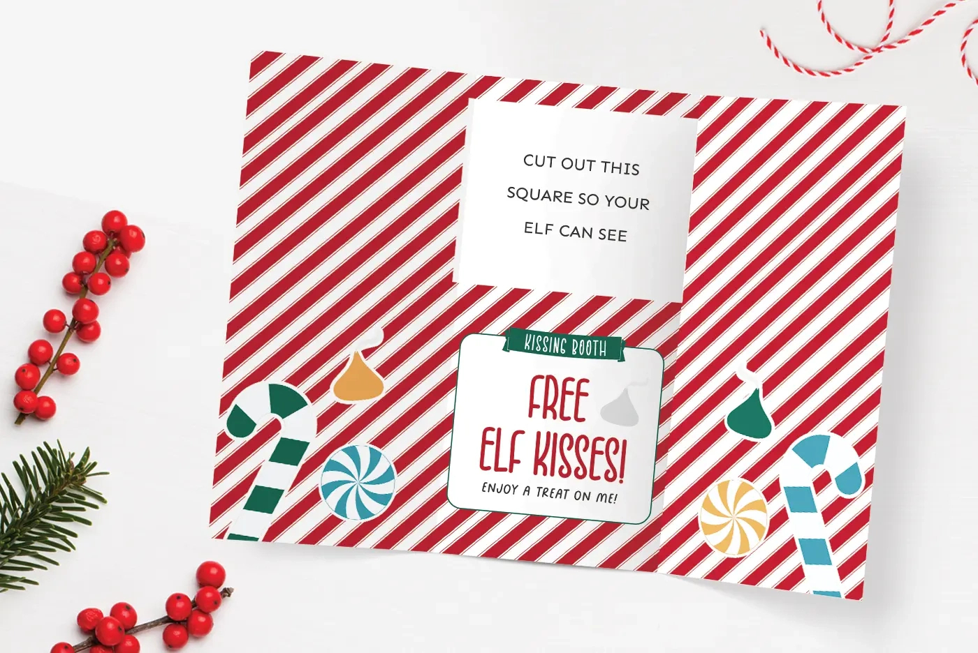 Free Printable Elf On The Shelf Kissing Booth - Favorite Printables in Elf Kissing Booth Free Printable